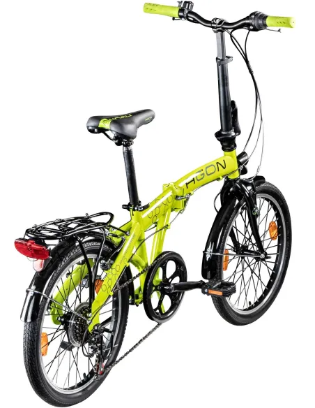 Rower Składany Miejski 20 Damski Męski Składak Bagaż Światła Dzwonek Stopka