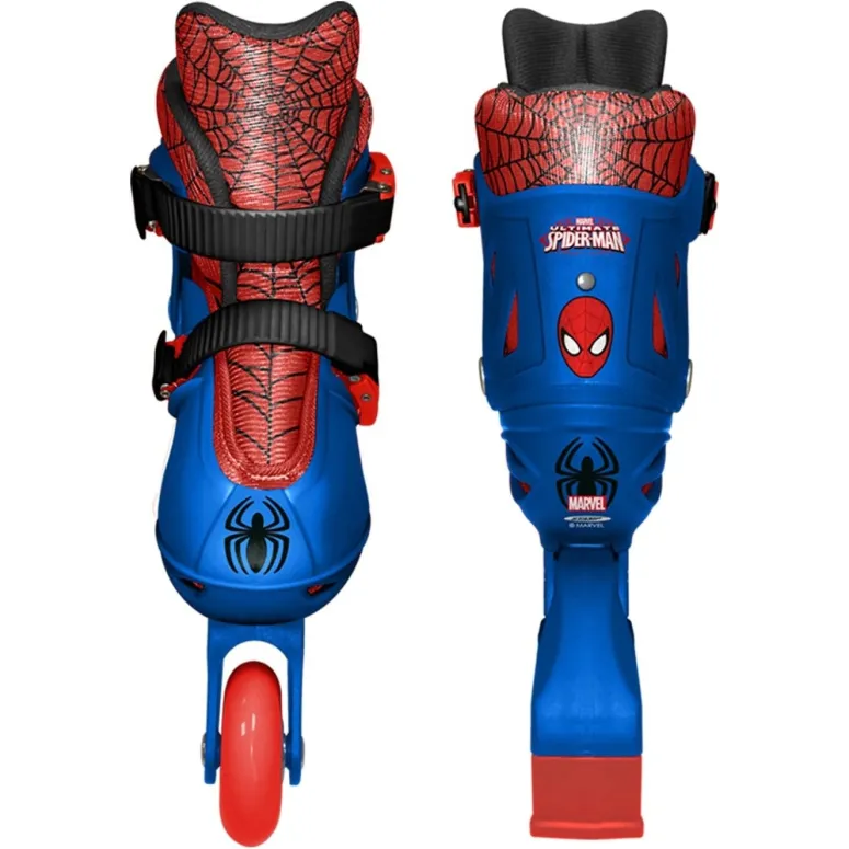 Rolki Dziecięce Stamp Spiderman Niebiesko-czerwone Regulowane PVC r. 30-33