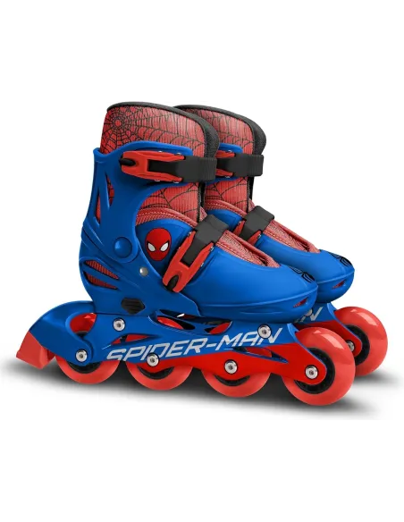 Rolki Dziecięce Stamp Spiderman Niebiesko-czerwone Regulowane PVC r. 30-33