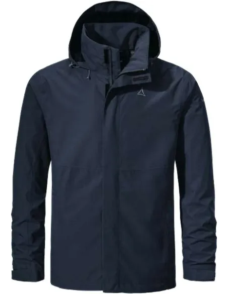 Kurtka Męska Przeciwdeszczowa Schöffel Gmund M Granatowa Z Kapturem r. 52