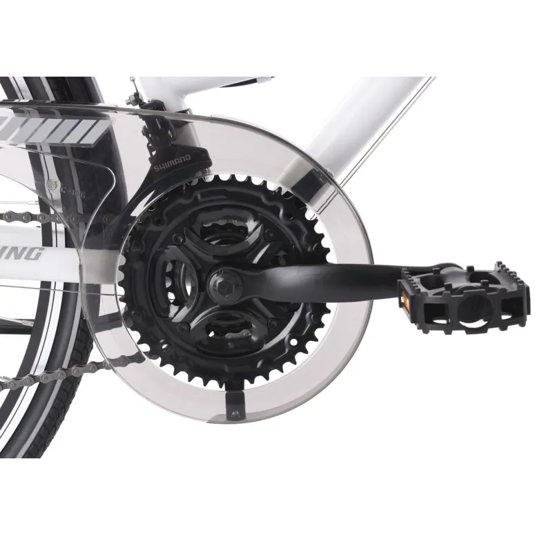 Rower Miejski Damski 28 Bagażnik Oświetlenie Dzwonek Stopka Damka Błotniki - 9