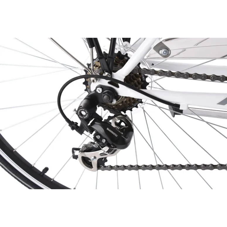 Rower Miejski Damski 28 Bagażnik Oświetlenie Dzwonek Stopka Damka Błotniki - 10