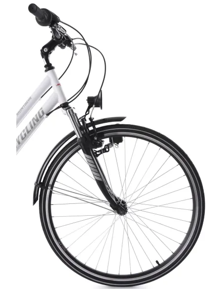 Rower Miejski Damski 28 Bagażnik Oświetlenie Dzwonek Stopka Damka Błotniki - 2