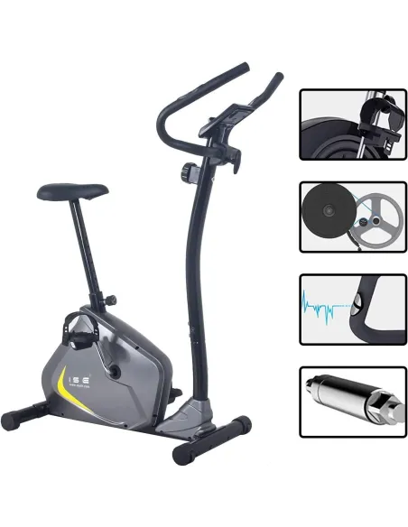 Ergonomiczny Rower Treningowy ISE Konsola Wielofunkcyjna Obciążenie 110kg