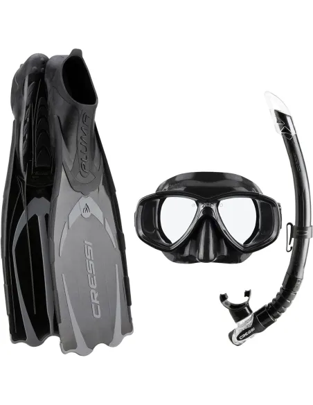 Zestaw Do Nurkowania Cressi Pluma Bag Płetwy Maska Fajka Łatwe Dopasowanie