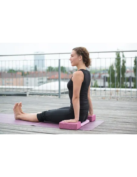 Blok Do Jogi Yogistar Lekki Wykonany Z Trwałej Twardej Pianki Kwiatowy Wzór