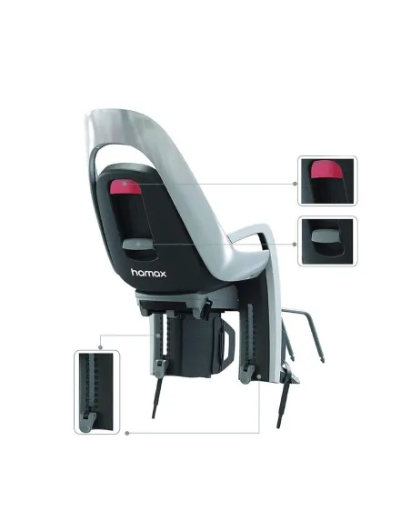 Fotelik Rowerowy HAMAX Caress Z Systemem Odchylania Do Mocowania Z Tyłu