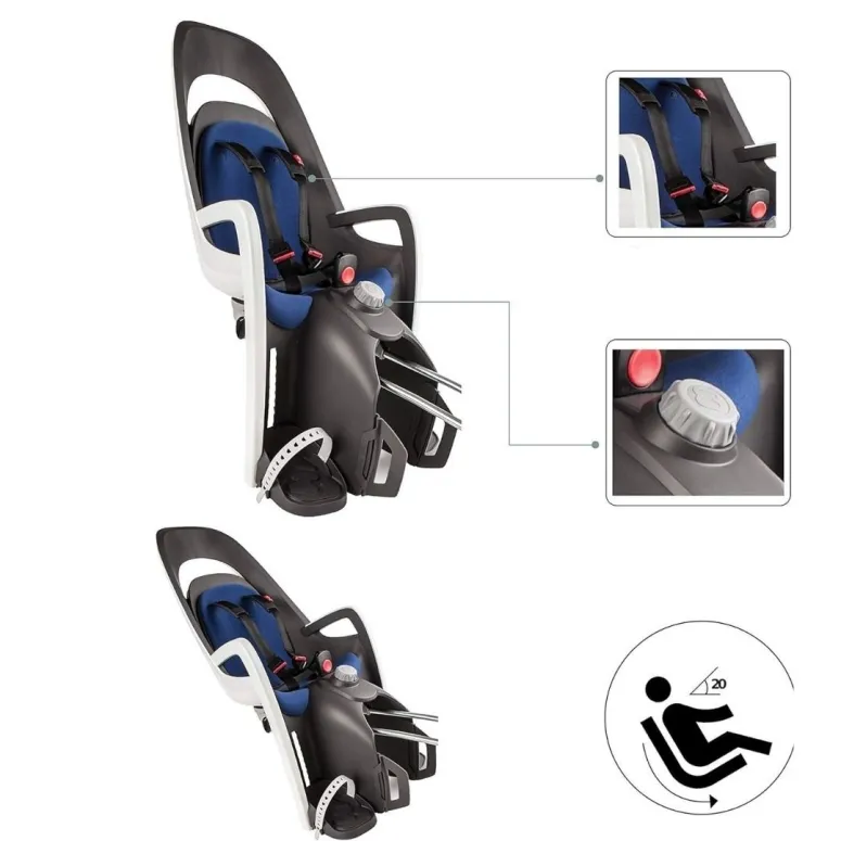 Fotelik Rowerowy HAMAX Caress Z Systemem Odchylania Do Mocowania Z Tyłu