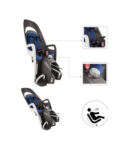 Fotelik Rowerowy HAMAX Caress Z Systemem Odchylania Do Mocowania Z Tyłu