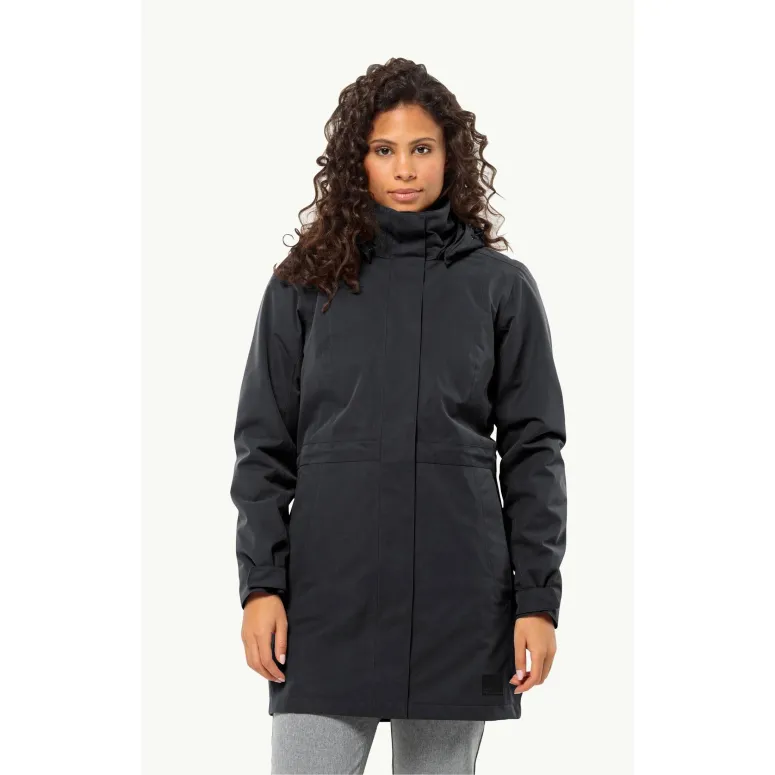 Kurtka Damska Zimowa Jack Wolfskin Ottawa Coat 3 W 1 Wodoodporna Bluesign