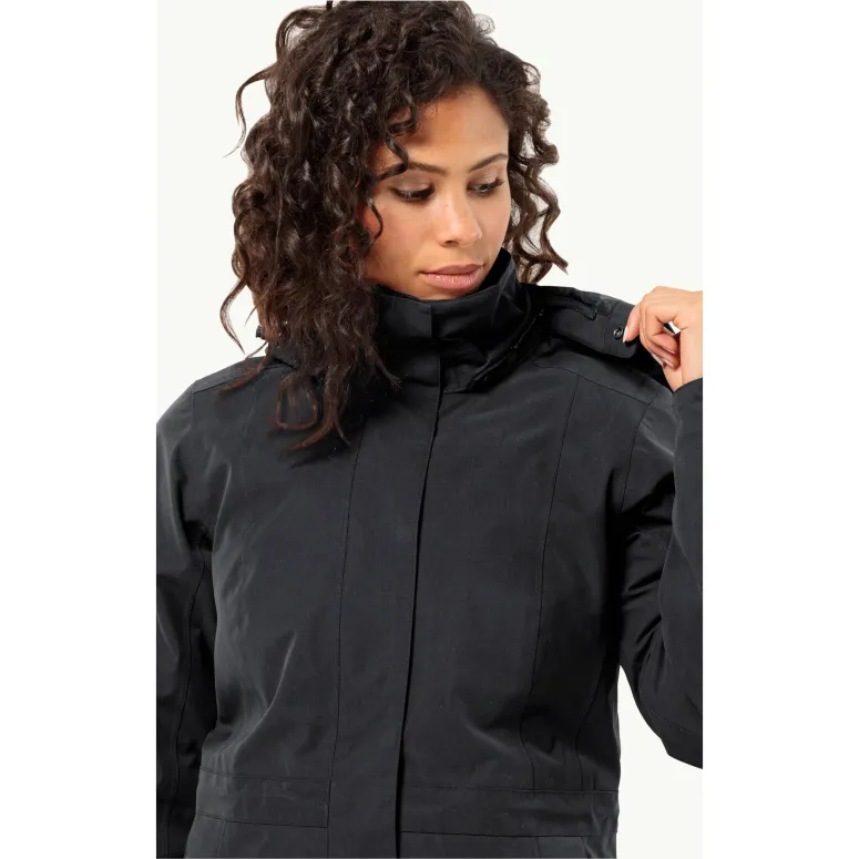 Kurtka Damska Zimowa Jack Wolfskin Ottawa Coat 3 W 1 Wodoodporna Bluesign