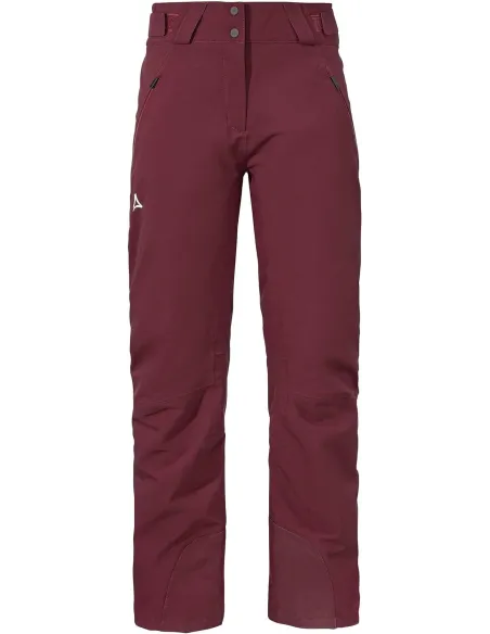 Spodnie Narciarskie Damskie Schöffel Weissach Wodoodporne Bordowe r. XL/44