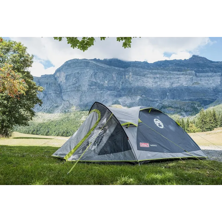 Namiot Trzyosobowy Coleman Darwin 3+ Wodoodporność 3000mm Fire Retardant