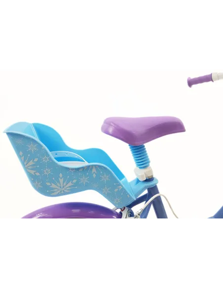 Rower Dziecięcy Dziewczęcy 16 Kraina Lodu Stalowy FROZEN Bagażnik Koszyk
