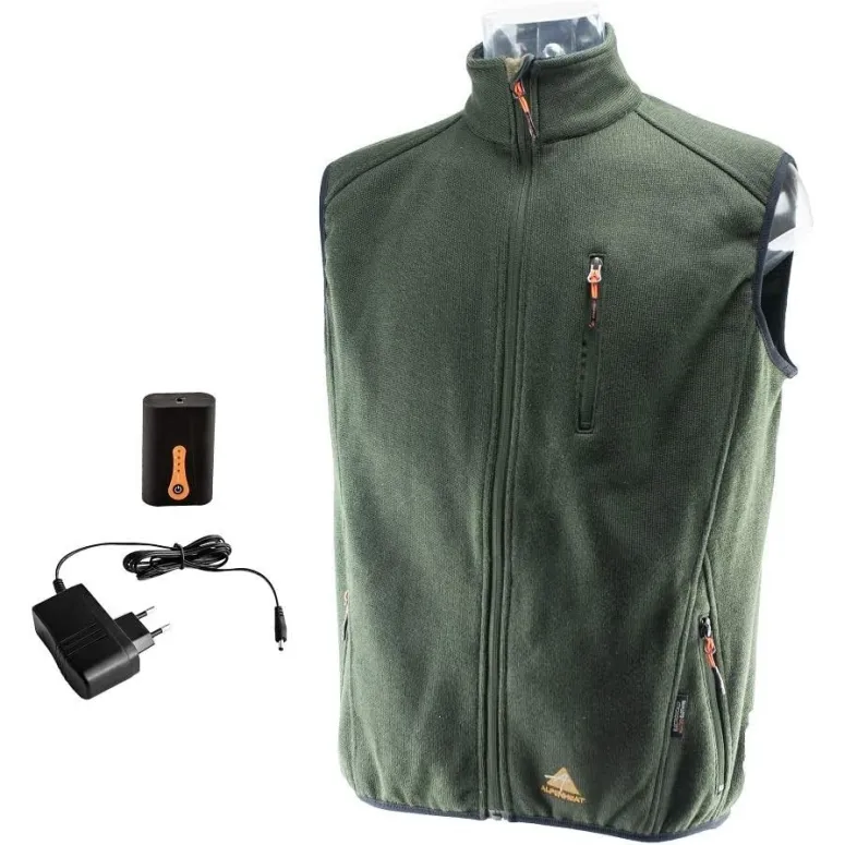 Kamizelka Podgrzewana Fire Performance Alpenheat Unisex Lekka Zielona r. S