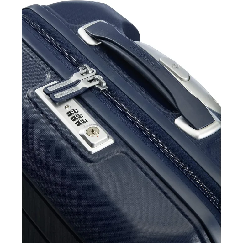 Walizka Samsonite Flux Zamek TSA Kabinowa Podróżna Granatowa r. S 44 l