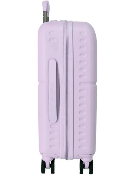 Walizka Kabinowa Pepe Jeans Accent Fioletowa Podróżna Na Kółkach 37 l ABS