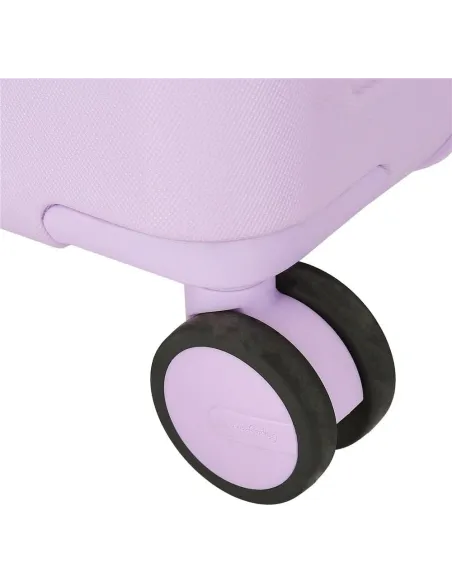 Walizka Kabinowa Pepe Jeans Accent Fioletowa Podróżna Na Kółkach 37 l ABS