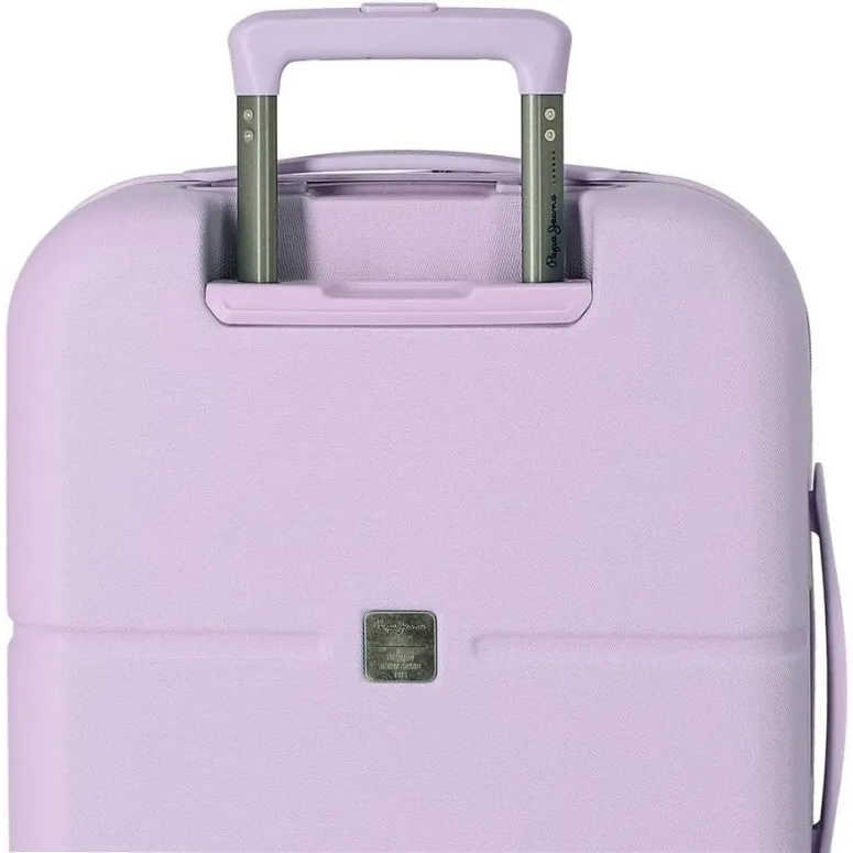 Walizka Kabinowa Pepe Jeans Accent Fioletowa Podróżna Na Kółkach 37 l ABS