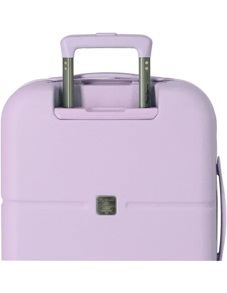 Walizka Kabinowa Pepe Jeans Accent Fioletowa Podróżna Na Kółkach 37 l ABS