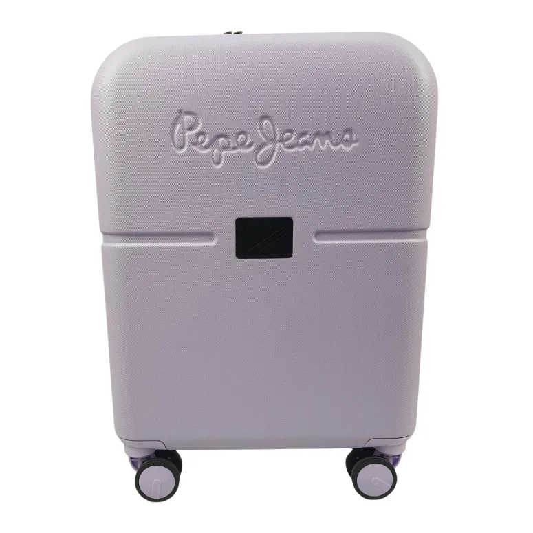 Walizka Kabinowa Pepe Jeans Accent Fioletowa Podróżna Na Kółkach 37 l ABS