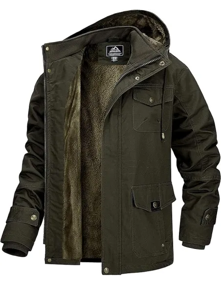 Kurtka Męska Magcomsen Cargo Z Kapturem Zielona Outdoorowa Wiatroszczelna M