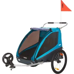 Przyczepka Rowerowa Spacerowa THULE Coaster XT Dla Dwójki Dzieci Max 45kg