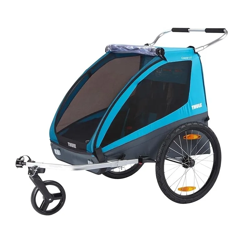 Przyczepka Rowerowa Spacerowa THULE Coaster XT Dla Dwójki Dzieci Max 45kg