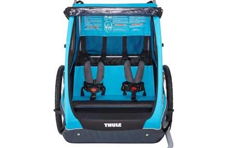 Przyczepka Rowerowa Spacerowa THULE Coaster XT Dla Dwójki Dzieci Max 45kg