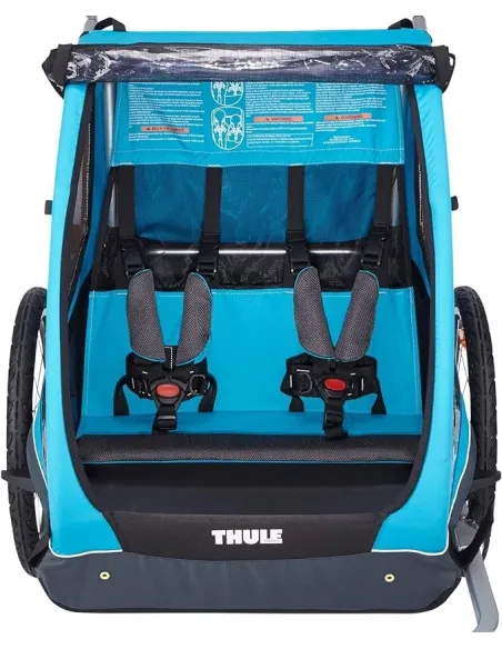 Przyczepka Rowerowa Spacerowa THULE Coaster XT Dla Dwójki Dzieci Max 45kg