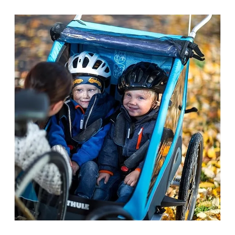 Przyczepka Rowerowa Spacerowa THULE Coaster XT Dla Dwójki Dzieci Max 45kg