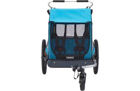 Przyczepka Rowerowa Spacerowa THULE Coaster XT Dla Dwójki Dzieci Max 45kg
