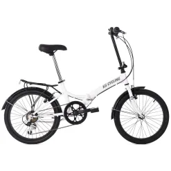 Rower Składany Miejski 20 Męski Damski Składak Stal Bagażnik Dzwonek Stopka