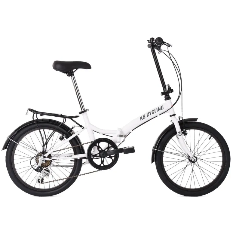 Rower Składany Miejski 20 Męski Damski Składak Stal Bagażnik Dzwonek Stopka