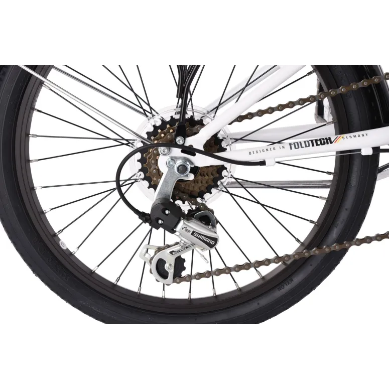 Rower Składany Miejski 20 Męski Damski Składak Stal Bagażnik Dzwonek Stopka