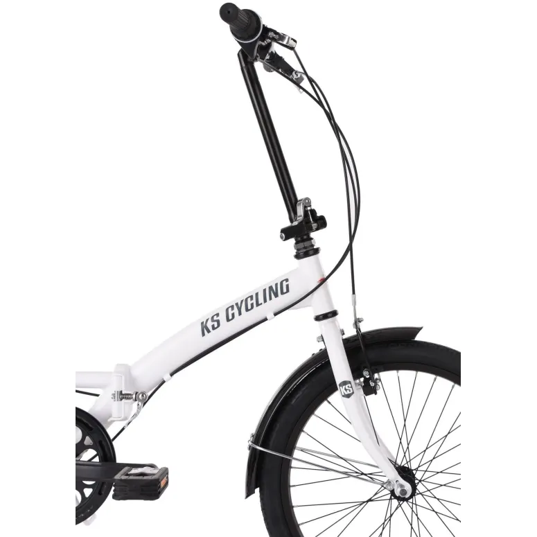 Rower Składany Miejski 20 Męski Damski Składak Stal Bagażnik Dzwonek Stopka