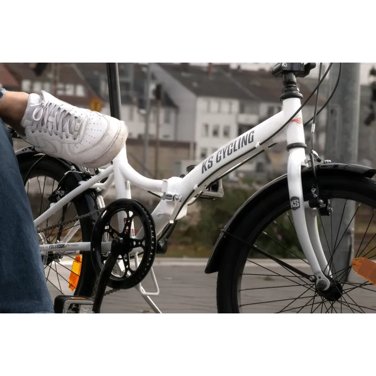 Rower Składany Miejski 20 Męski Damski Składak Stal Bagażnik Dzwonek Stopka