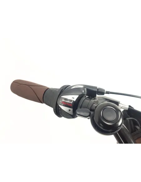 Rower Miejski Damski 28 ALU 21 Biegów Bagażnik Sakwy Dzwonek Światła Stopka