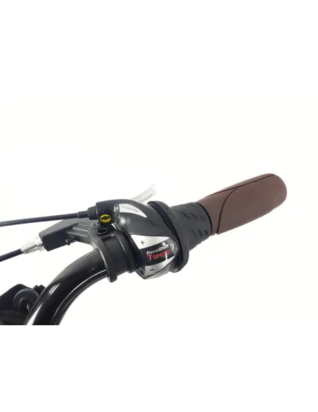 Rower Miejski Damski 28 ALU 21 Biegów Bagażnik Sakwy Dzwonek Światła Stopka