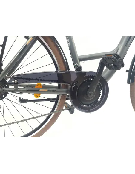 Rower Miejski Damski 28 Stal 21 Biegów Bagażnik Światła Stopka Gumy Sakwa