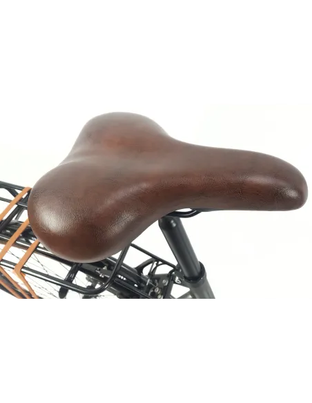 Rower Miejski Damski 28 Stal 21 Biegów Bagażnik Światła Stopka Gumy Sakwa