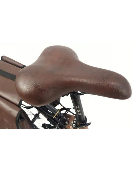 Rower Miejski Damski 28 ALU 21 Bieg Bagażnik Sakwa Dzwonek Światła Stopka