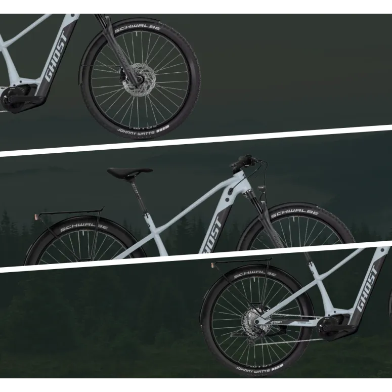 Elektryczny Rower Miejski 27,5 GHOST Męski Damski Hydraulika ALU Bagażnik