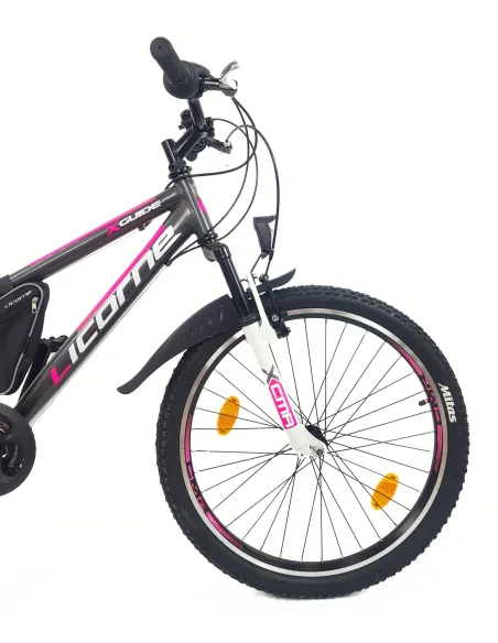 Rower Górski Dziecięcy 24 MTB 21 Biegów Dzwonek Odblaski Sakwa Błotniki