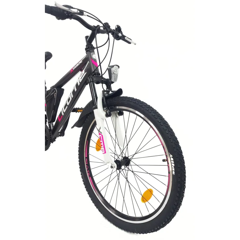 Rower Górski Dziecięcy 24 MTB 21 Biegów Dzwonek Odblaski Sakwa Błotniki