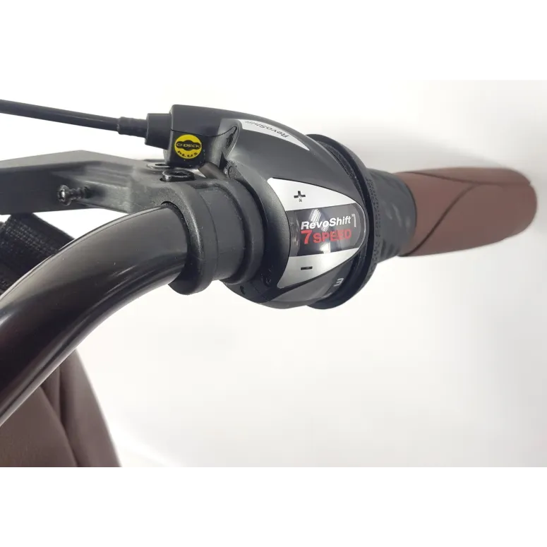 Rower Miejski Damski 28 ALU 21 Biegów Bagażnik Sakwy Dzwonek Stopka Światła