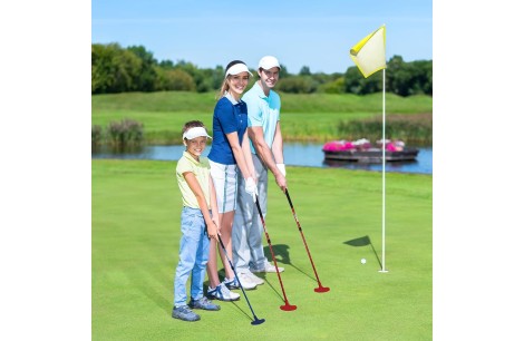 Kij Putter Golfowy Do Mini Golfa Składany Stalowy Juniorski Dla Dzieci