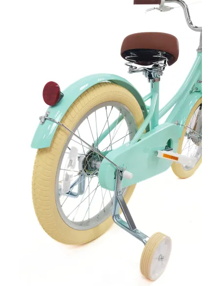 Rower Dziecięcy 18 Dziewczęcy Kółka Boczne Dzwonek Odblaski Stopka