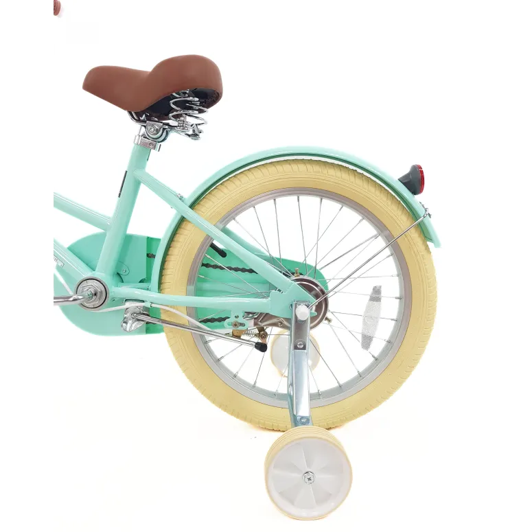 Rower Dziecięcy 18 Dziewczęcy Kółka Boczne Dzwonek Odblaski Stopka