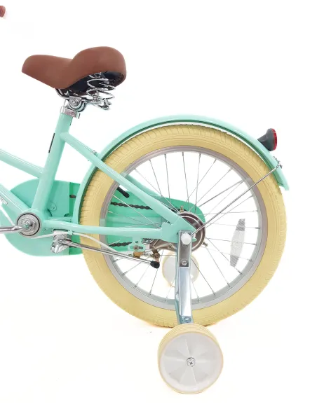 Rower Dziecięcy 18 Dziewczęcy Kółka Boczne Dzwonek Odblaski Stopka